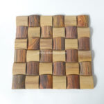 Wood Wall Cladding Log Mix, Decorative Interior Wall Cladding
