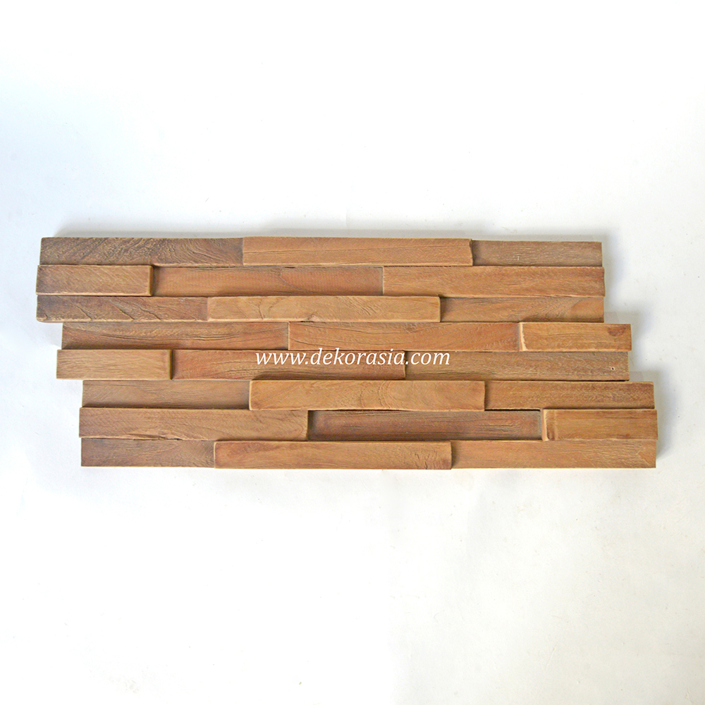 Wood Wall Teak 323, Natural Wood Wall Cladding for Decoration
