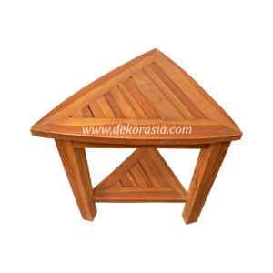Natural Teak Corner Bench