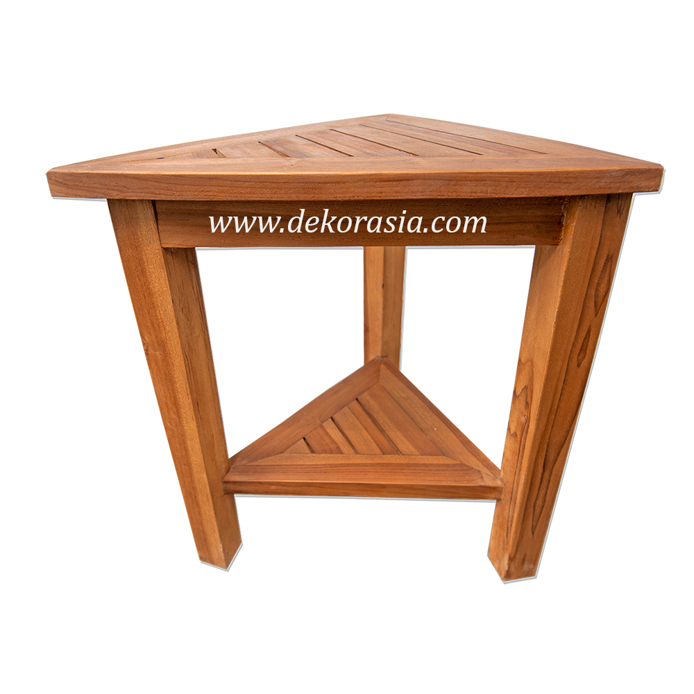 Natural Teak Corner Bench