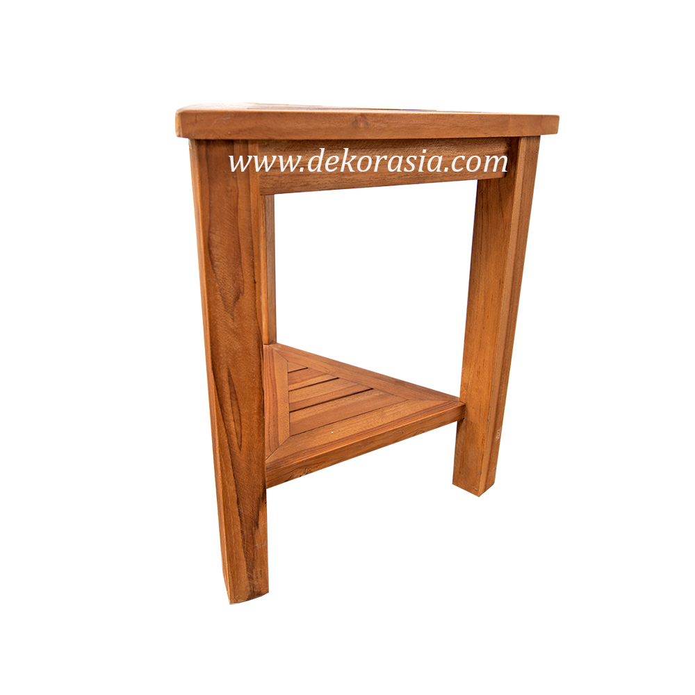 Natural Teak Corner Bench