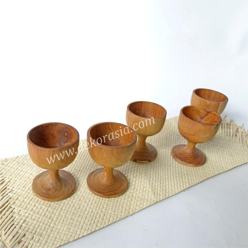 Teak Wine Goblet