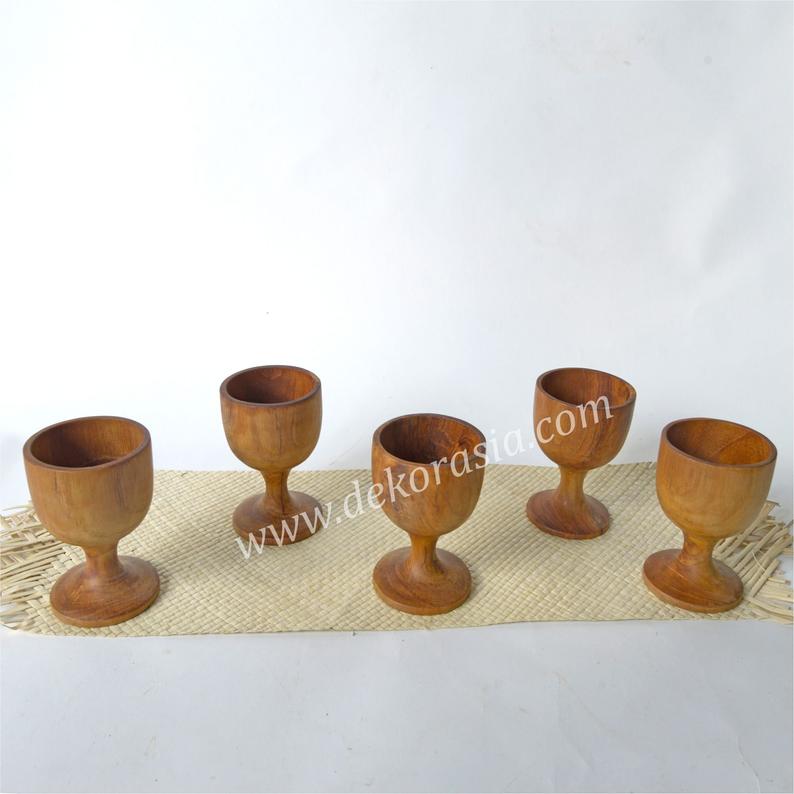Teak Wine Goblet