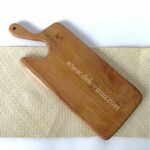 Wooden Antique Teak Cutting Board with Handle Size 14 inches, Wood Cutting Board Vegetable