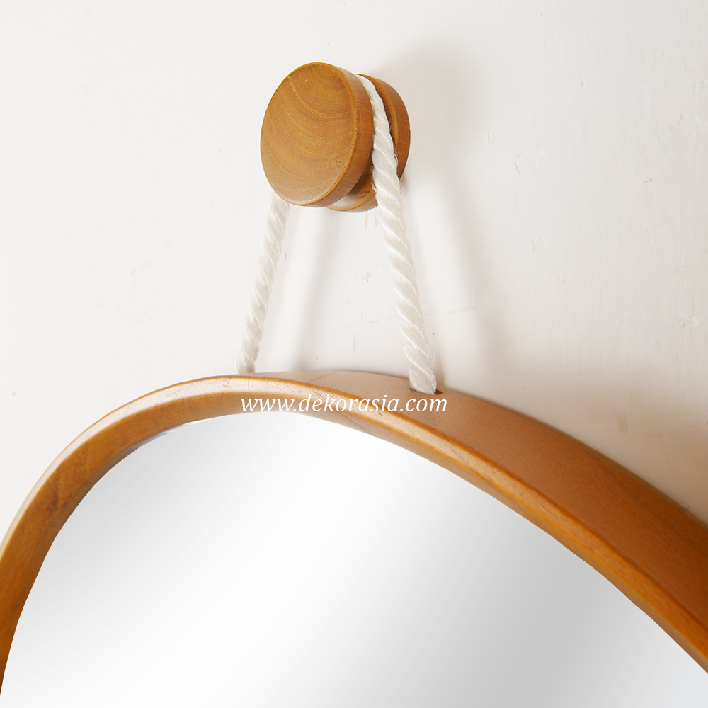 Natural Round Mirror