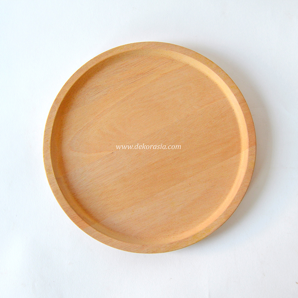 Round Wood Plate