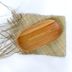 Natural Teak Wood Oval Tray, Dinnerware Set Dishes and Trays