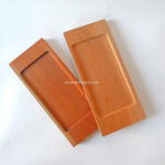 Natural Wood Tray, Rectangular Wood Serving Tray for Fruit, Snack, Dessert